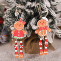 Holiday Home Decor Christmas Tree Hanging Decoration Pendant Gingerbread Man Long Leg Pendant