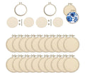 Tailai Mini Embroidery Hoop Wooden Round Crossing Display Frame Easy Install for DIY Crafts Art Deco Style for Anniversary