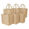 2025 Customize Logo Eco Friendly Wholesale Reusable Bags Front Canvas Pocket Shopping Beach Jute Tote Bag