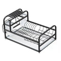 Carbon Steel Three-Layer Detachable Kitchen Dish Rack with Storage and Drainage Modern Simplicity Design Space-Saving