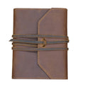 Seller A5 A6 Custom Stamped Demboss Logo Handmade Creative Genuine Leather Planners Journals with Cheap Price