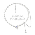QX Fine Jewelry Custom OEM Women Elegant 925 Sterling SilverZircon Pearl Necklace Classic Freshwater Pearl Chains Necklace