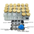 Eco Friendly Food Containers Glass 120ml 4oz Spice Storage Jars Set Kitchen Supplies