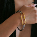 NEW BOHEMIAN IRREGULAR CIRCLE MIXED BRACELET 2025 Dazan INS 18k Gold Plated Stainless Steel CHRISTMAS HOT SELLING JEWELRY GIFT