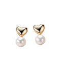 Latest Design 925 Sterling Silver Needle Earrings Natural Freshwater Pearl Earrings