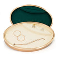 Elegant Metal Oval Multi-functional Ring Necklace Bracelet Jewelry showcase Display Tray