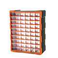 LEADLOONG 60 Grids Transparent Combination Style Plastic Storage Box Small Parts Organizer for Jewelry Garage for Classifying