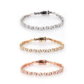 2025 Hot Sale 10k Gold Moissanite Confetti Bracelet 1.5*3 mm Baguette Cut Bracelet Jewelry for Women