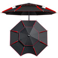 Outdoor Pop-Up Fishing Umbrella Double Layer Waterproof Prevent Outside Line Adjustable Pop-Up Fishing Umbrella Frame