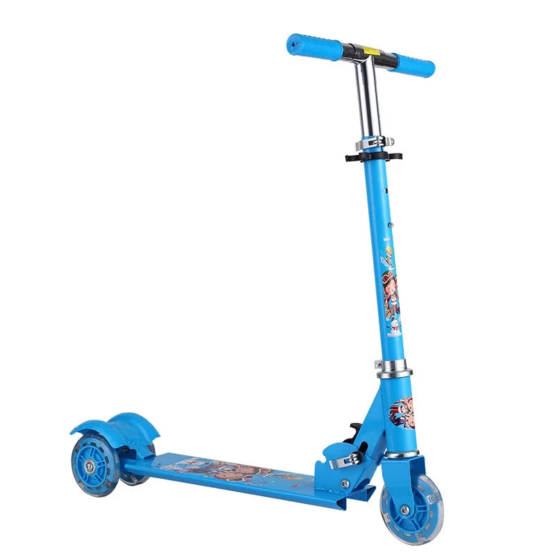 Ride on Toy Vehicle Kids Three-Wheel Foldable Balance Scooter with Air Tires and Alloy Wheels