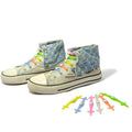 No-Tie Flat Silicone Luminous Shoelaces Children Adults Unisex Sports Shoes Fast Wear 1-Second Shoe Laces FASTLACES 6 Colors