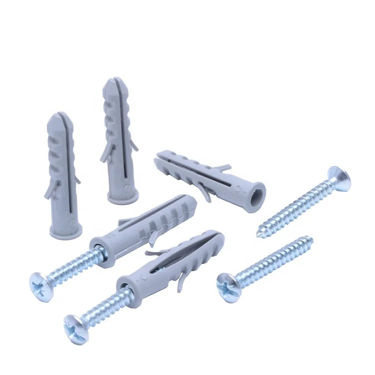 High Quality Elasticity Anchor Bolt Plastic PE  Shark Head Wall Plug