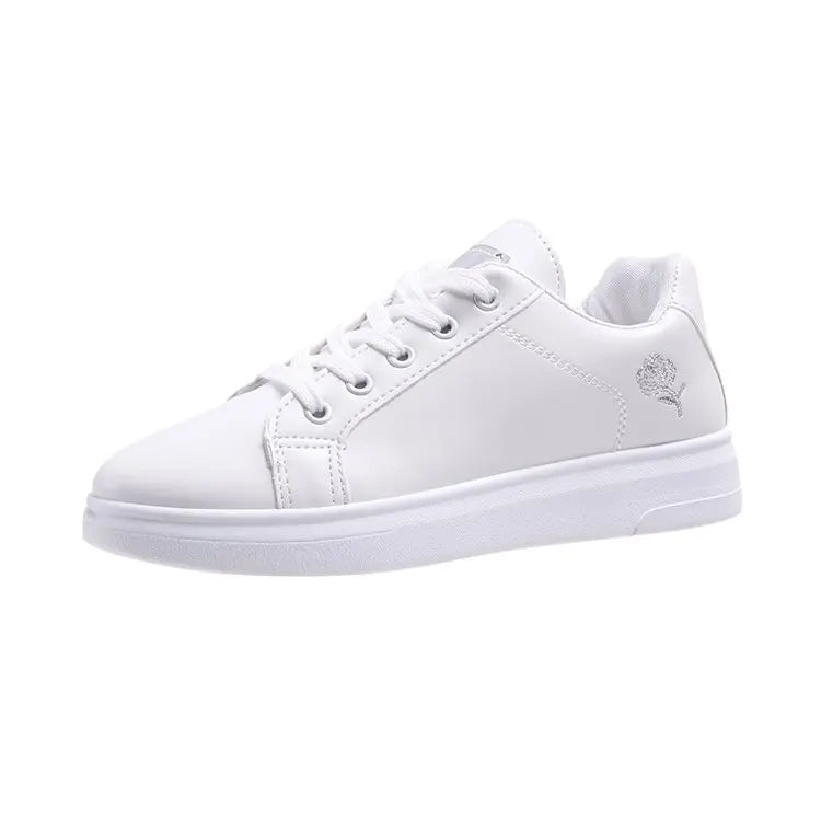 Korean Versatile Student Women's Flat Soled Shoes 2026 Autumn Fashion Sneakers Low Top Casual Shoes Small White Shoes