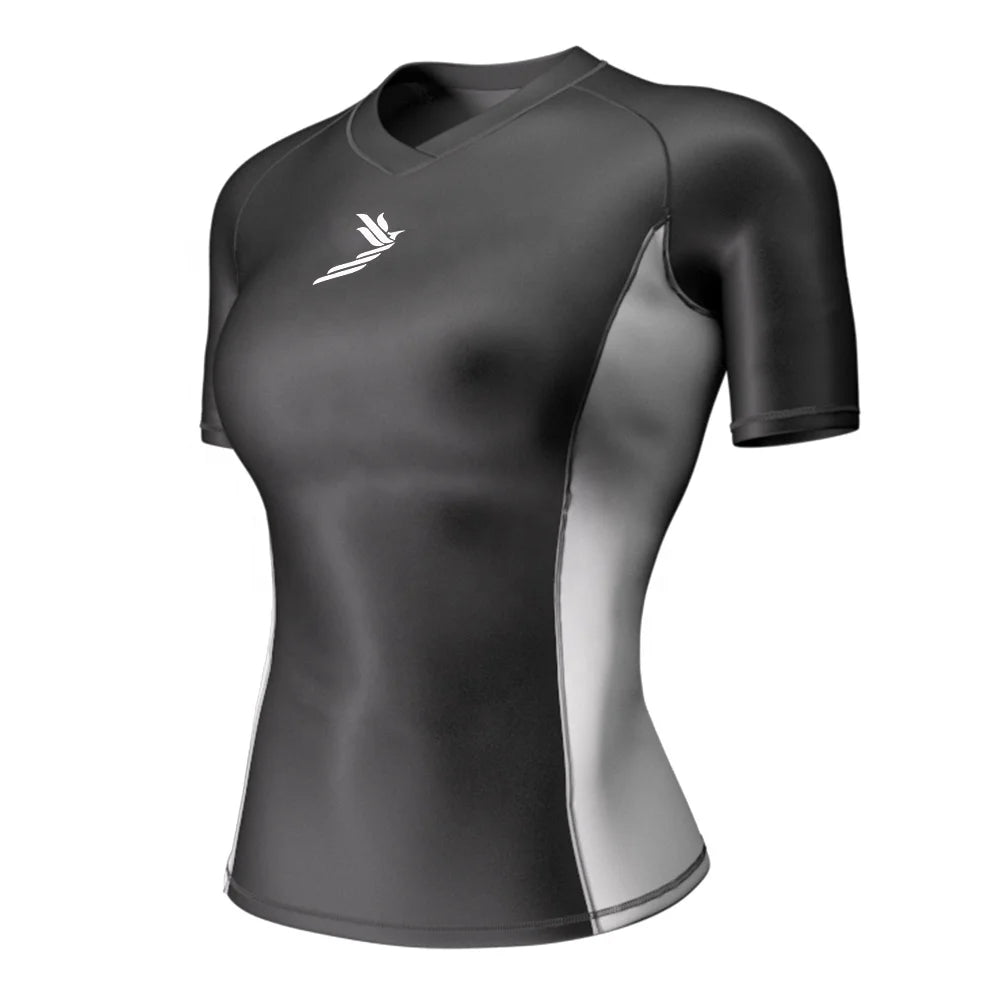 Design Your Own Women Girl Blank Surf Custom Jiu Jitsu Mma Rash Guard