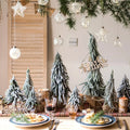 Standing Mini Christmas Tree Decorations Personalized Fleurs Artificielles Eco-Friendly Christmas Table Ornaments Fleurs En Gros