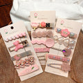 New Coming Cute Pearl Rhinestone Hairpin Set Fashion 5 Pcs/set Kids Side Clips Top Wholesale Hair Accessories Ornament