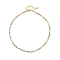 Shescity Trendy Women Gold Plated Brass Natural Stone Freshwater Pearl Choker Necklace Minimalist Designer Jewelry for Women
