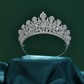 Baroque Europe America Crown Tiaras Bridal Headpiece Zircon Princess Hairband Bride Wedding Hair Accessories
