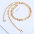 Meetee LCH-114 High-quality Flat Style O Ring Bag Chain Alloy Diagonal Bag Shoulder Strap for Handbag Clutch O Shape Purse Chain