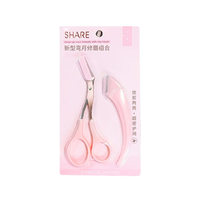 New Design Hair Eyebrow Shaper Trimmer Eyebrow razor With Comb Set in Stock