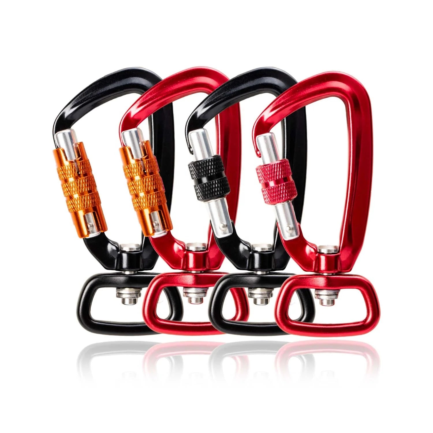 4KN Karabiner Aluminium Dog Hook Swivel Carabiner Clip for Dog Leash Keychain Backpacks