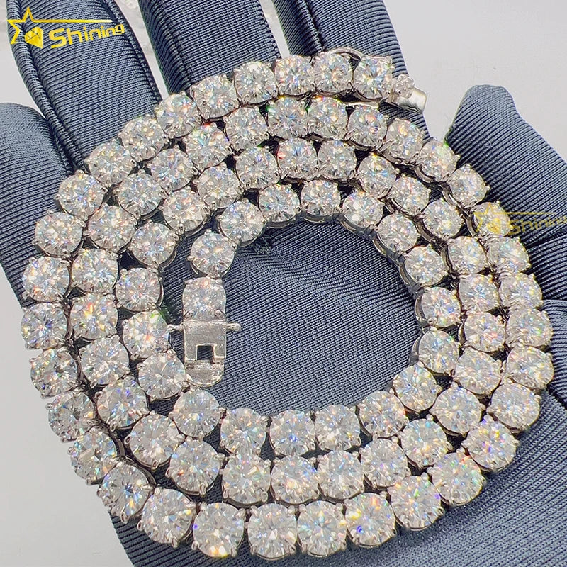 Cheapest Price 925 Sterling Silver Pass Diamond Tester GRA Certificated VVS Moissanite Chains Necklace