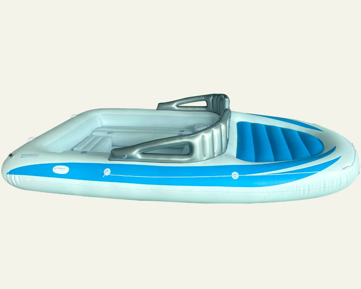Factory Customized Inflatable Floating Island Inflatable Bay Breeze Speed Boat Party Floating Island River Raft