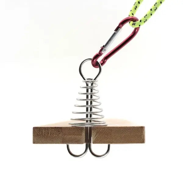 New Outdoor Hiking Equipment Camping Fishbone Anchor Tent Peg Deck Garden Stake with Spring Octopus Deck Peg