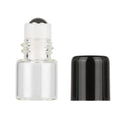 MINI Clear/amber 1ml 2ml 3ml  Roll on Glass Sample Bottle With Glass or Steel Roller for Perfume Essential Oil Bottle