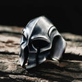 SC Hot Sale Retro Punk Silver Ring Spartan Warrior Skull Rings Adjustable Open Rings Design for Mens Jewelry Gifts