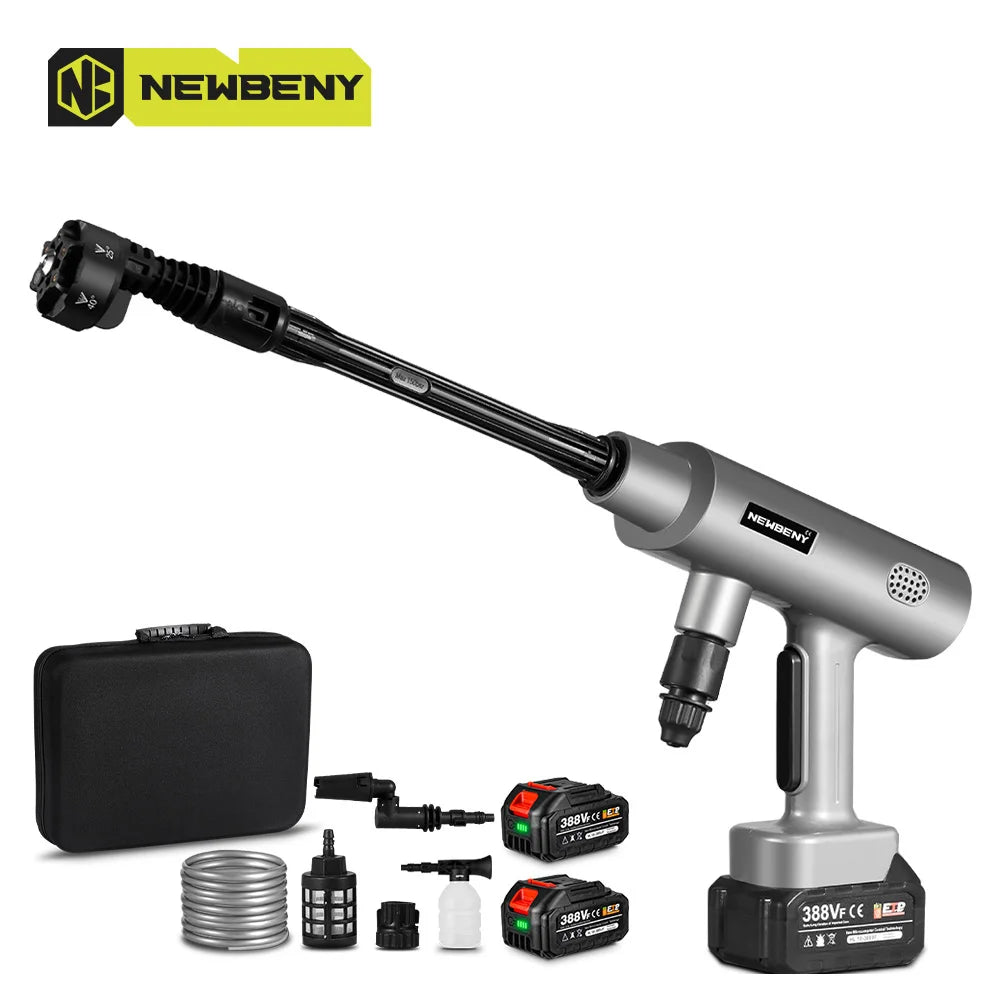 Newbeny 15 Bar Car Washer Brushless Electric Powerful Power Spray Gun With 8 Meter High Pressure Car Wash Gun