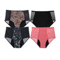 Women Absorbent Period 4 Layers Leak Proof Menstrual Panties Mesh Reusable Menstrual Underwear Incontinent Briefs