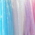 3mm Phantom Sequin Embroidered Fabric for Stage Evening Dress Wedding Shoes-for Background Tablecloth Bag Fabric