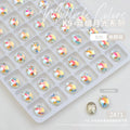 Nail K9 New Flashing Sharp Bottom Super Flashing Irregular Heart Twisted Love Fat Square Decoration