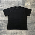 DENIMGUYS Custom French Terry Mens 180gsm Black Blank T-shirt Streetwear O-Neck Black Solid Color T-shirts for Men