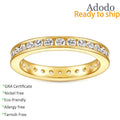 Stacked Wear Jewellery 18k Gold Plated Solid 925 Sterling Silver Jewelry Zircon VVS Moissanite Band Rings for Women MegaBDM
