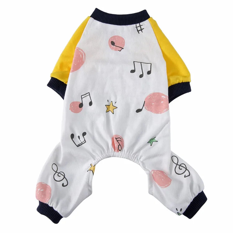 Custom Pet Apparel Comfortable Clothes Cotton Homewear Print Dog Pajamas Dog Sweatshirt