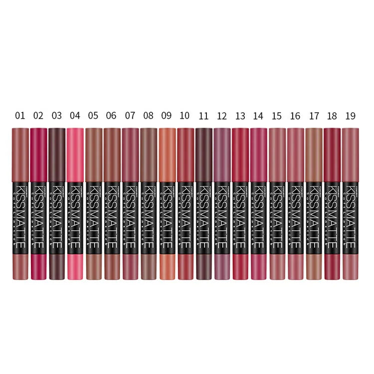 Wholesale Rotatable  Lip Gloss Pen Waterproof Long Lasting Velvet Matte Lipstick Pen