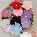Multicolor 3D DIY Beaded Lace Flower Accessory 3CM 100% Polyester 200 Pieces/Pack Fashionable Handmade for Garment Decoration