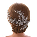 Genya Wedding Hair Comb Pearl Crystal Bride Hair Accessories Hair Side Comb Clips for Bride Bridesmaid 2024