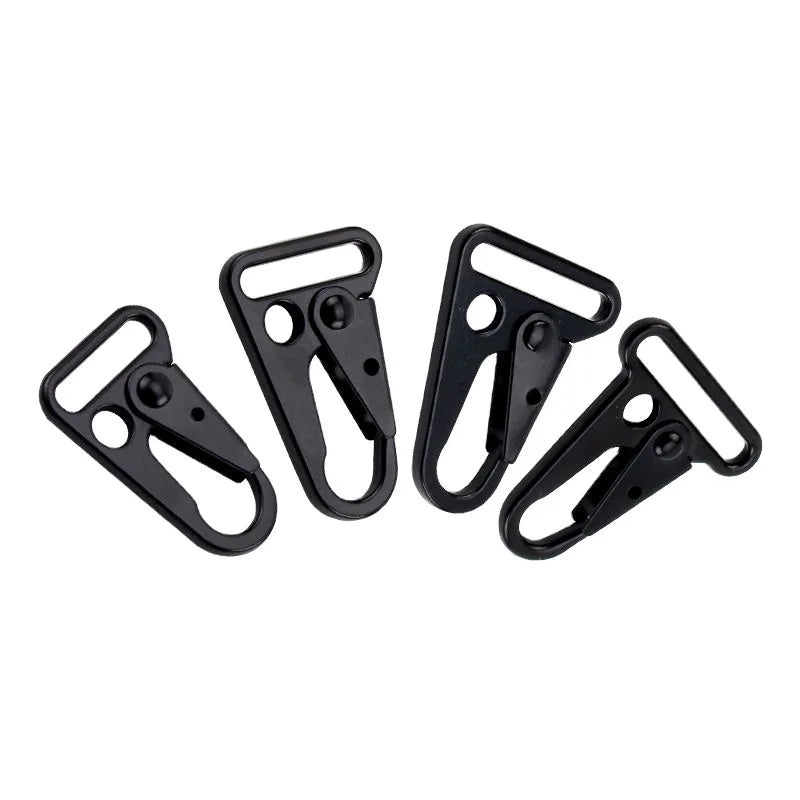 Wholesale 25mm Black Tactical Olecranon Snap Hook Zinc Alloy Ring for Outdoor Camping Sling Clips