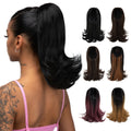 Hot Selling 14 Inch Synthetic Drawstring Ponytail Hair Extensions Backward Warping Net Bag Ponytails Hair Ponytail Extension