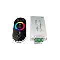 High Power 12Vdc 18A Aluminum Sheet Touch RGB Controller 433Mhz RF 6Keys Remote Control 5050 RGB LED Strip Dimmer