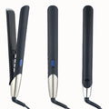 LCD Display Electric Hair Straightener Curler Brush Fast PTC Heating Auto Power-Off Protection Safety Aluminum Plates Hotel
