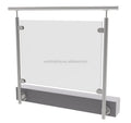 YL METAL Modern Stainless Steel Baluster Post with Safety Glass for Outdoor Stair and Balcony Railing