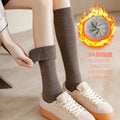Custom Winter Cashmere Socks Women Thick Warm Cozy Japanese Outdoor Socks Merino Wool Women Knee Slouch Socks