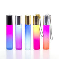 In Stock10ml Ombre Roll on Glass Perfume Bottle With Key Chain Cap
