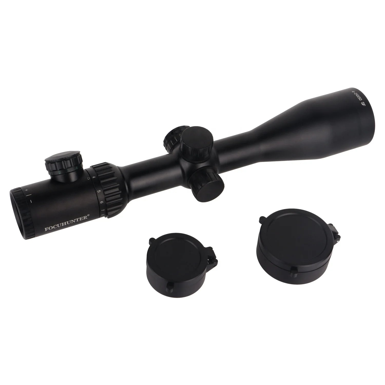 FOCUHUNTER IP67 Waterproof 4-24X50E SF Long Range 800G Shockproof Tactical Scope Glass Etched Red Green Reticle Hunting Scope