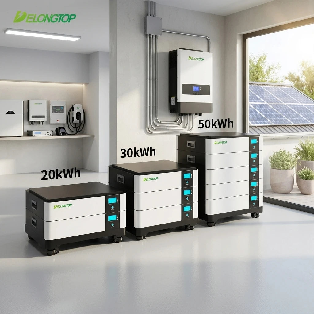 Photovoltaic Panel Lifepo4 Energy Storage Battery 50kw 48V Solar House 1000ah 51.2V 50KWH Solar Storage Batteries