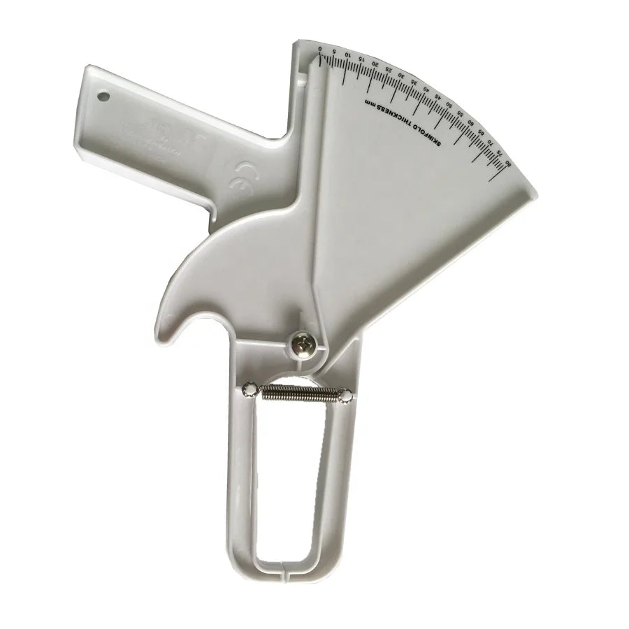 Measure Chart Body Fat Tester White ABS Skinfold Caliper